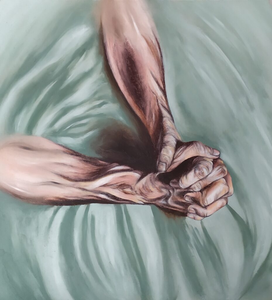 Silvia-Callegari-2020_04_04_The_only_way_or_the_last_hope_30x33-Oil_on_Canvas